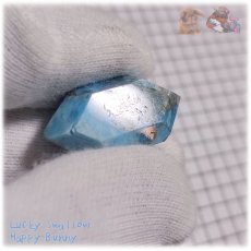 画像10: ブルーアパタイト 燐灰石 マダガスカル産 ファセットカット apatite No.6038 (10)