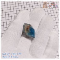 画像8: ブルーアパタイト 燐灰石 マダガスカル産 ファセットカット apatite No.6039 (8)