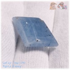 画像5: ブルーカルサイト 方解石 ファセットカット blue calcite No.6040 (5)