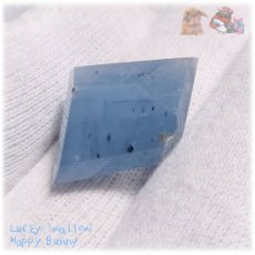 画像6: ブルーカルサイト 方解石 ファセットカット blue calcite No.6040 (6)
