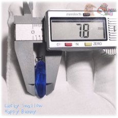 画像14: ◆ 手作りカットガラス ” 紺碧のアビゲイル ” ペンダント ネックレス チョーカー No.6071 (14)