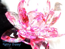 画像3: クリスタルガラス ロータス ピンク てんてんの贈り物♪ No.02 (3)