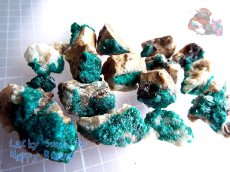 画像3: 天然ダイオプテーズ標本 原石 アルティンチューブ鉱山 カザフスタン産 コレクション向け 別名：翠銅鉱 dioptase (3)