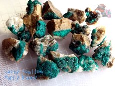 画像4: 天然ダイオプテーズ標本 原石 アルティンチューブ鉱山 カザフスタン産 コレクション向け 別名：翠銅鉱 dioptase (4)