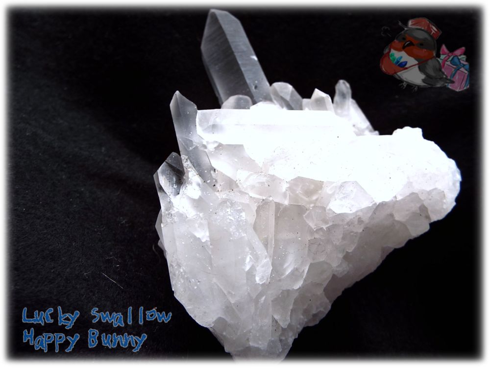 天然石 天然水晶クラスター 標本 原石（別名：クォーツ quartz 石英） No.3466 鉱石・石類 小さなミネラルフェス♪ 天然水晶