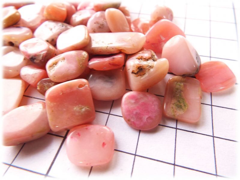天然石 10ｇ ペルー産 ピンクオパール さざれ石 無選別 量り売り 鉱石 