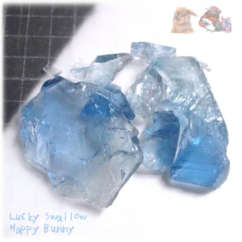 天然石 秘蔵品 宝石質 特殊希少カラー ブルーフローライト 欠片 結晶 