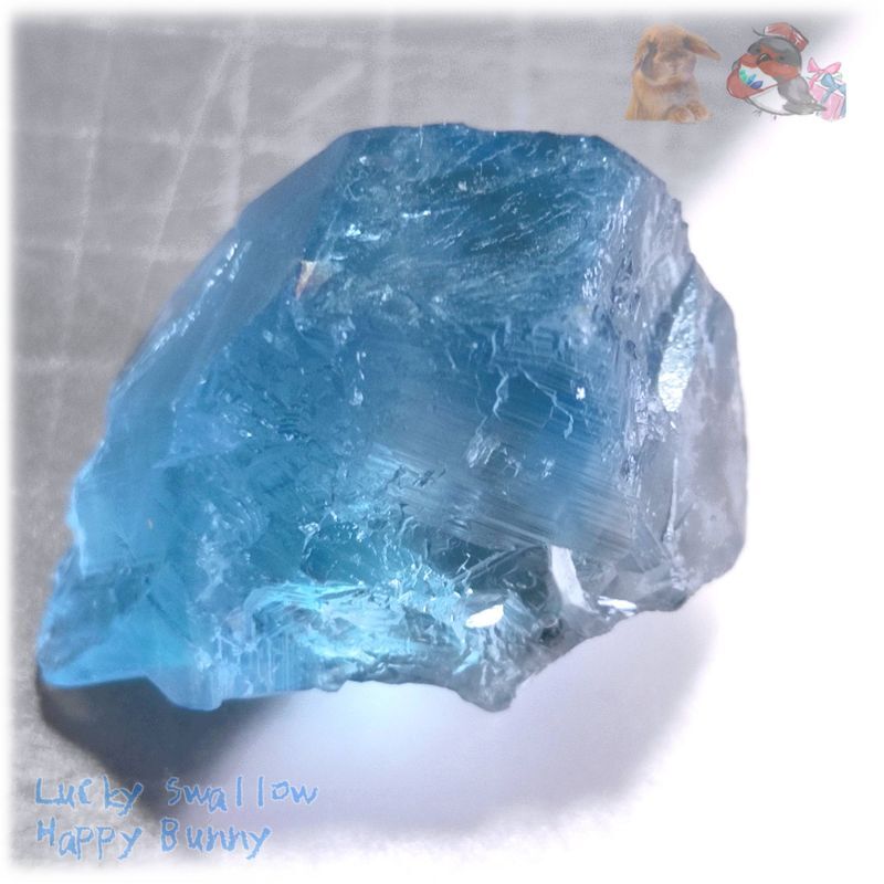 ◆ 秘蔵品 宝石質 特殊希少カラー ブルーフローライト 欠片 結晶 蛍石 原石 No.4885