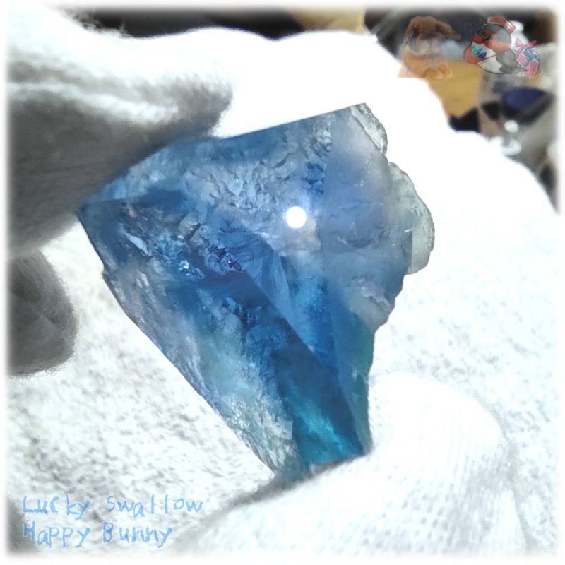 天然石 ◇ 結晶断面標本セット 秘蔵品 宝石質 特殊希少カラー ブルー