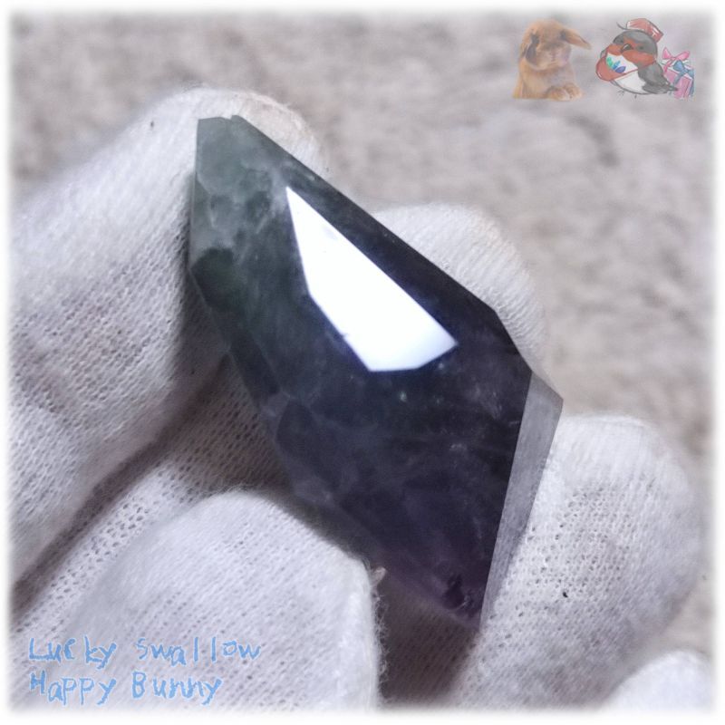 画像1: ◆ ” 魔晶石 ” 特殊バイカラー フローライト 結晶 蛍石 No.5186 (1)