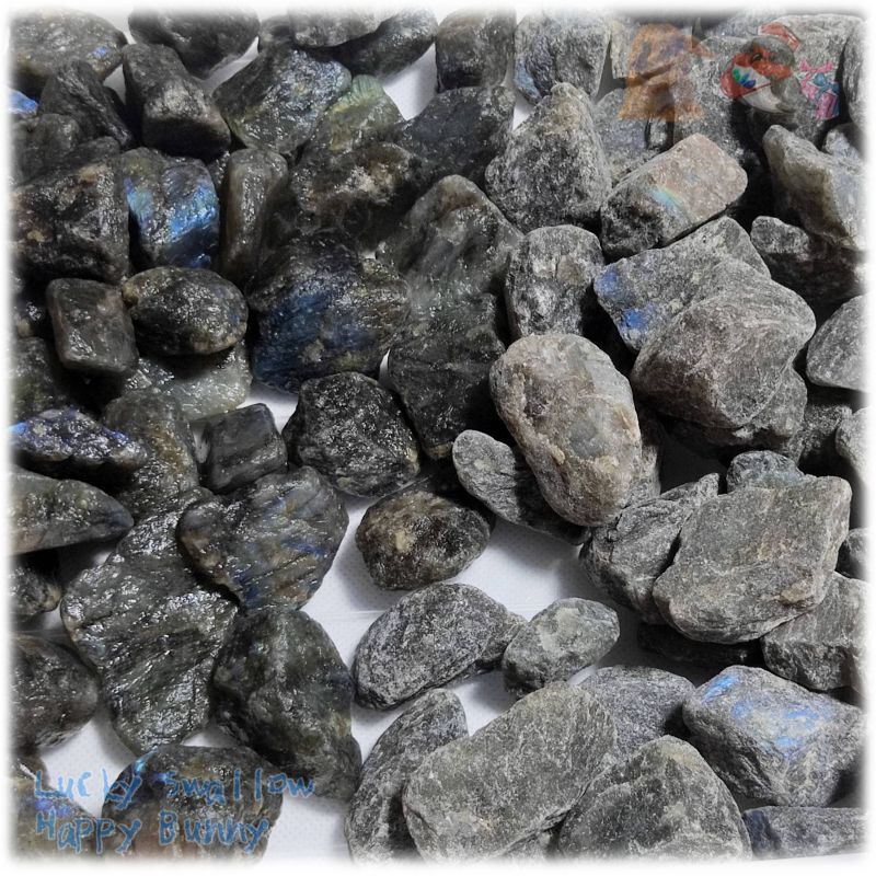 画像1: ◆ 業務用 ラブラドライト 原石 無選別 未洗浄 約100ｇ 量り売り 天然石 ♪3097 (1)
