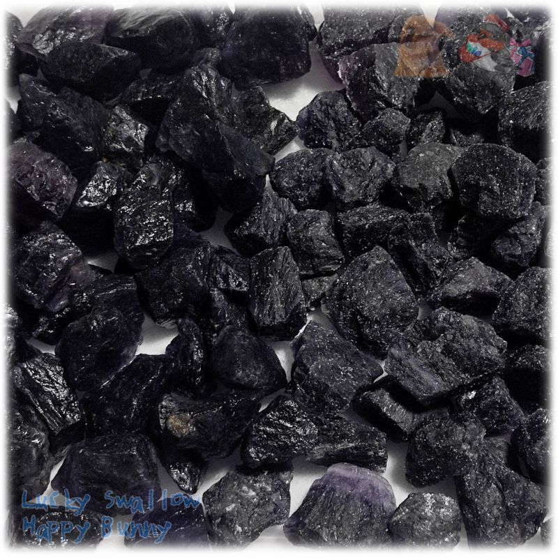 画像1: ◆ 業務用 ダークパープルフローライト 紫色 原石 無選別 未洗浄 約100ｇ 量り売り 天然石 ♪3117 (1)