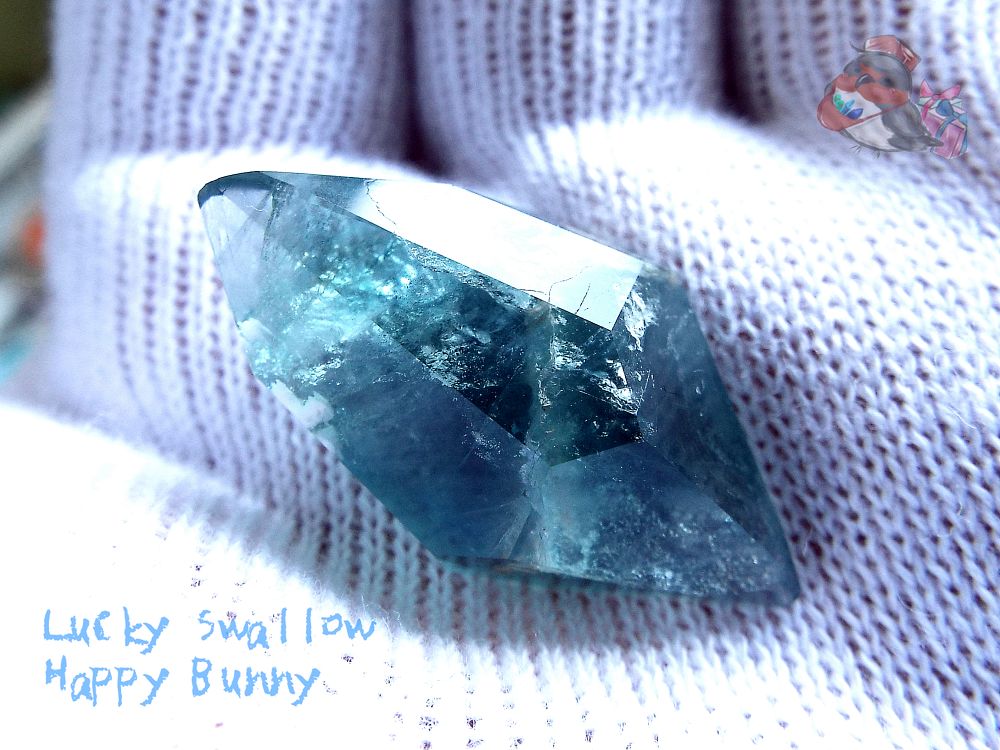 天然石 工房謹製 ブルーフローライト 別名：Fluorite フルオライト 螢