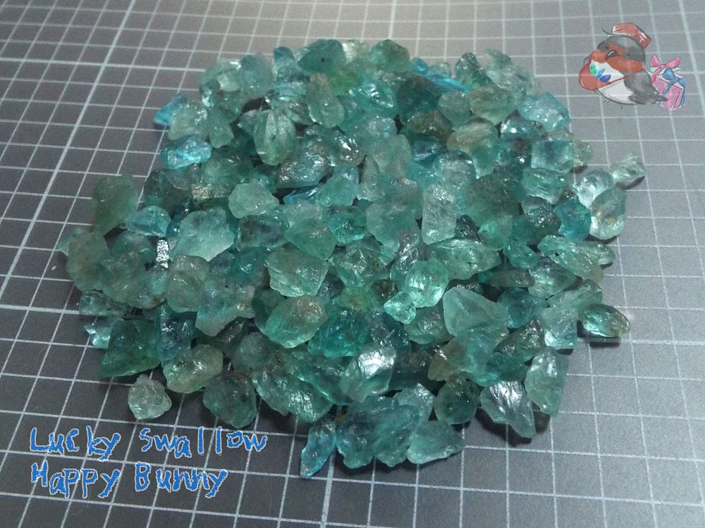 天然石 アパタイト(青緑) 10ｇ♪さざれ石♪ 鉱石・石類 小さなミネラル