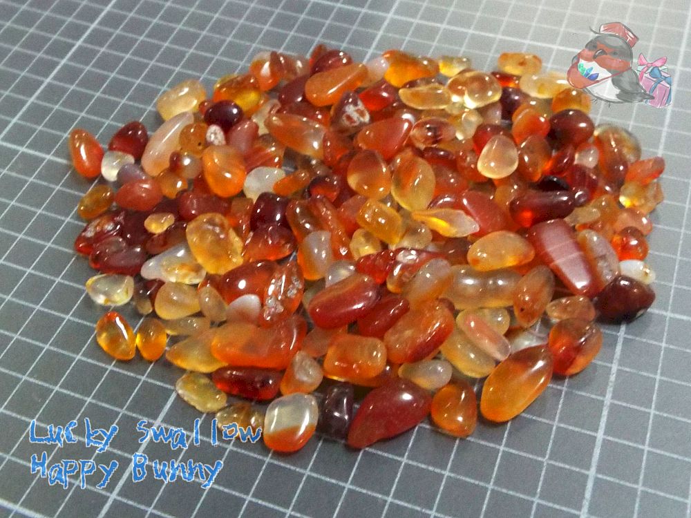天然石 カーネリアン 10ｇ♪さざれ石♪ 鉱石・石類 小さなミネラル